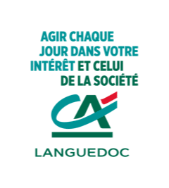 logo credit agricole languedoc vertical